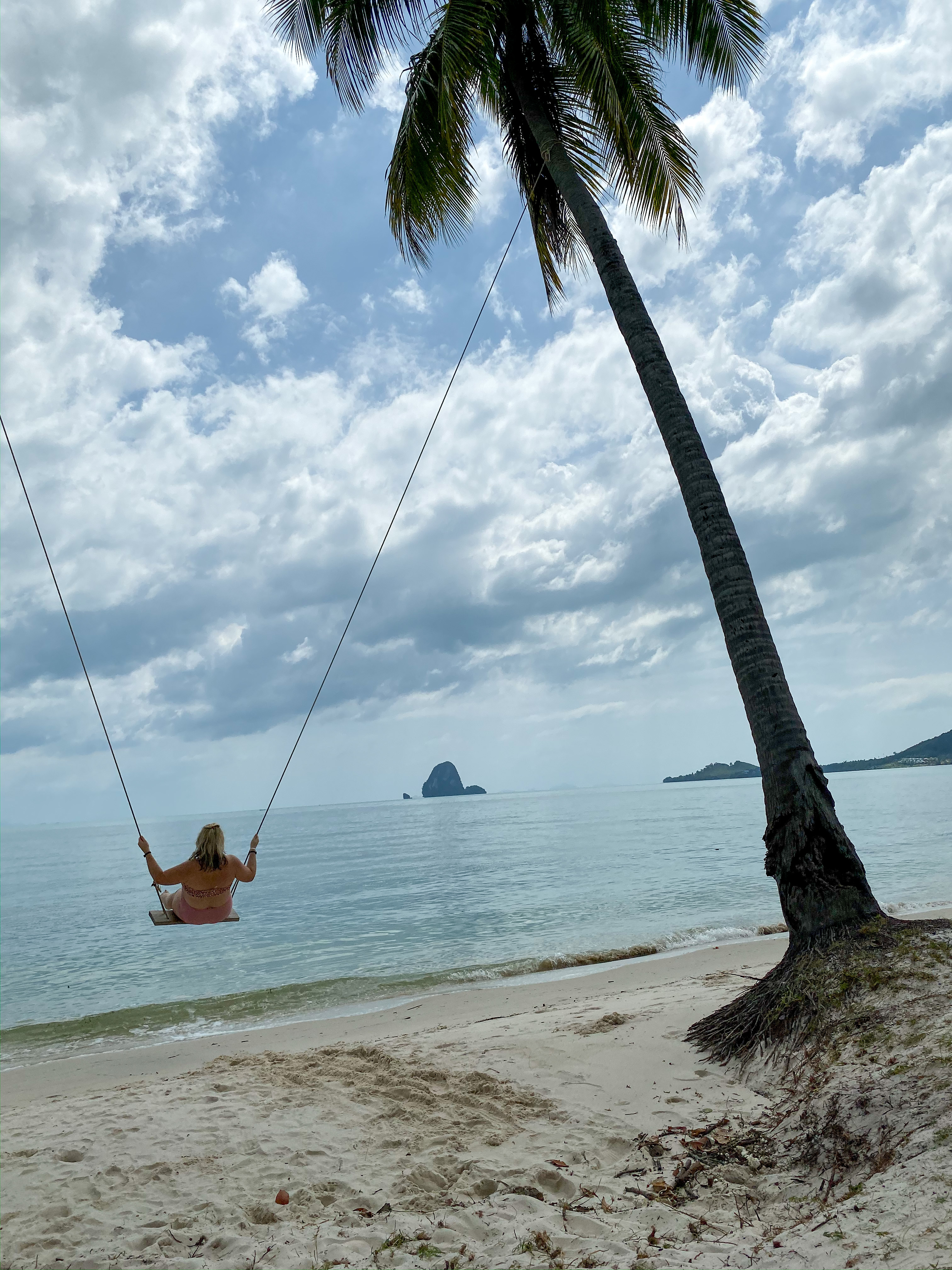 lucy on a swing across the sea